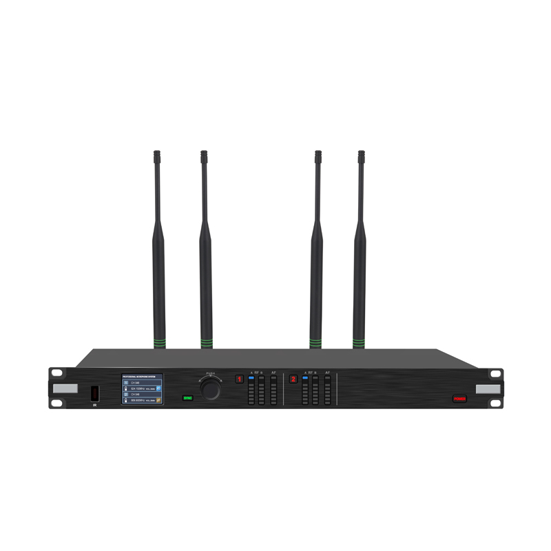 TE602 两通道真分集无线话筒主机   